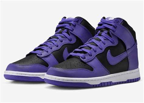 purple nike dunks high|Nike purple and white dunks.